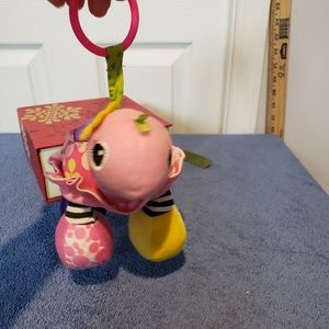 Infantino Turtle Rattle Mirror Plush Stuffed Baby